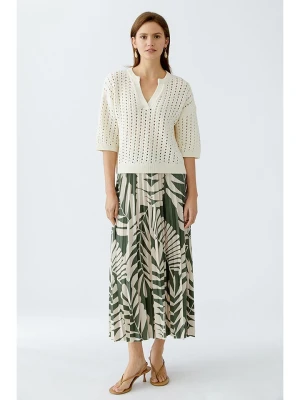 Oui Spódnica w kolorze biało-zielonym rozmiar: 42