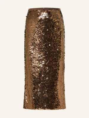Oui Spódnica Z Cekinami braun