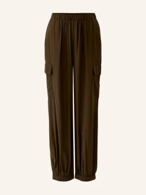 Oui Spodnie Cargo braun