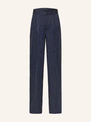 Oui Spodnie Dżersejowe blau