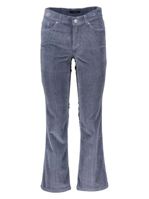 Oui Spodnie sztruksowe w kolorze granatowym rozmiar: 42