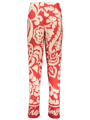 Oui Spodnie w kolorze czerwono-kremowym rozmiar: 44