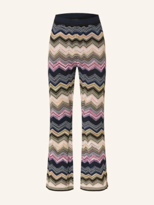 Oui Spodnie Z Dzianiny Z Błyszczącą Przędzą rosa