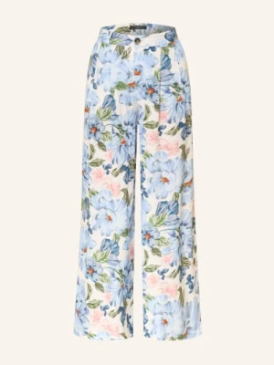 Oui Spodnie Z Marszczeniami blau