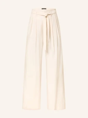 Oui Spodnie Z Materiału Typu Marlene grau