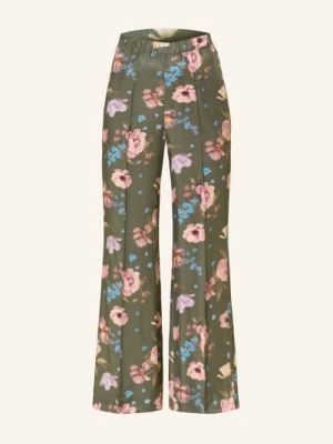 Oui Spodnie Z Materiału Typu Marlene gruen
