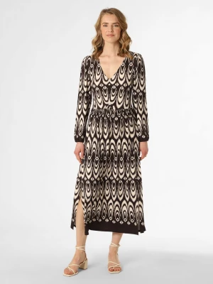 Oui Sukienka damska Kobiety Sztuczne włókno brązowy|wielokolorowy wzorzysty,