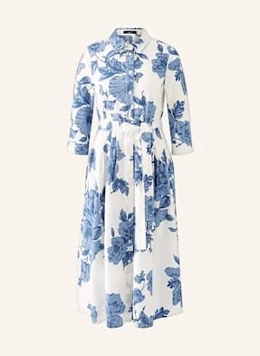 Oui Sukienka Koszulowa Z Rękawami 3/4 blau