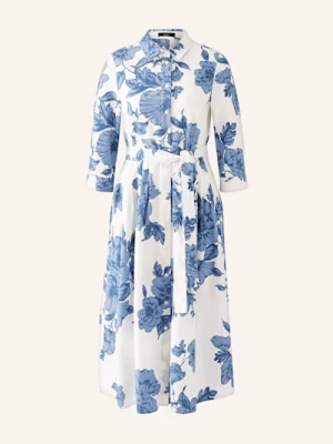 Oui Sukienka Koszulowa Z Rękawami 3/4 blau