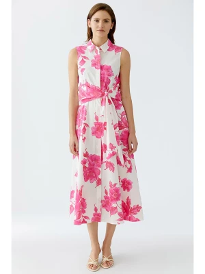 Oui Sukienka w kolorze biało-różowym rozmiar: 42