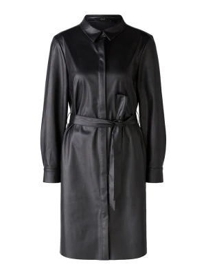 Oui Sukienka w kolorze czarnym ze skóry syntetycznej rozmiar: 40