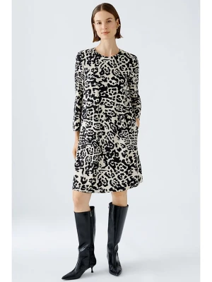Oui Sukienka w kolorze kremowo-czarnym rozmiar: 34