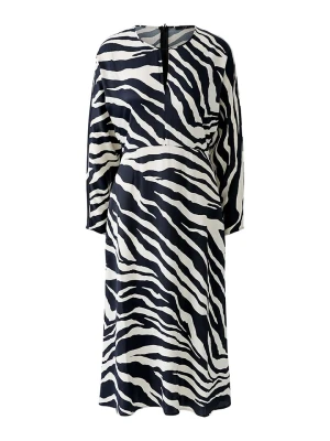 Oui Sukienka w kolorze kremowo-czarnym rozmiar: 42