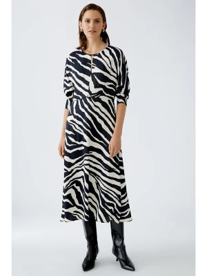 Oui Sukienka w kolorze kremowo-czarnym rozmiar: 36