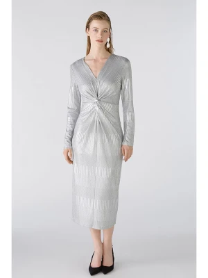 Oui Sukienka w kolorze srebrnym rozmiar: 42
