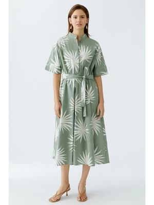 Oui Sukienka w kolorze zielono-białym rozmiar: 42