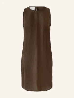 Oui Sukienka Z Lnu braun