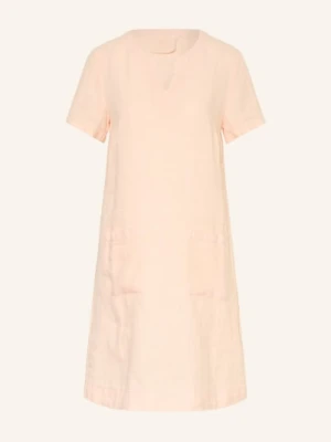 Oui Sukienka Z Lnu orange