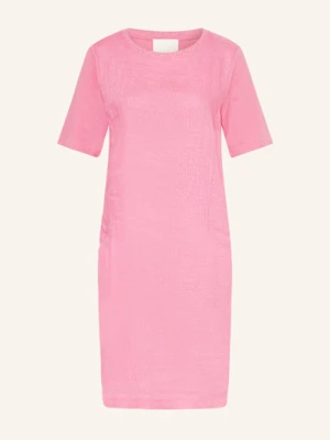Oui Sukienka Z Mieszanki Materiałów Z Dodatkiem Lnu pink