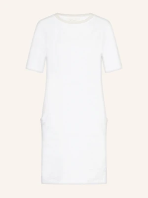Oui Sukienka Z Mieszanki Materiałów Z Dodatkiem Lnu weiss