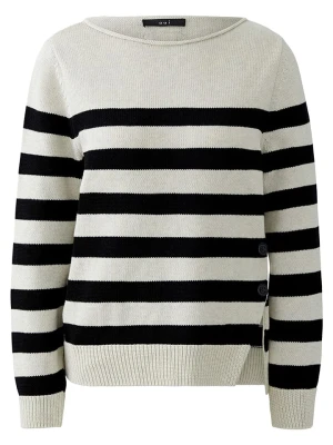Oui Sweter w kolorze biało-czarnym rozmiar: 42
