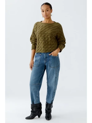 Oui Sweter w kolorze khaki rozmiar: 36