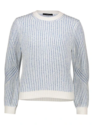 Oui Sweter w kolorze niebiesko-białym rozmiar: 42