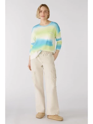 Oui Sweter w kolorze zielono-niebiesko-kremowym rozmiar: 42