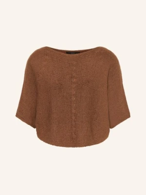 Oui Sweter Z Dzianiny Z Rękawami 3/4 braun