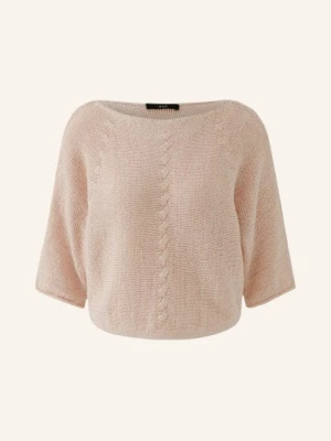 Oui Sweter Z Dzianiny Z Rękawami 3/4 orange