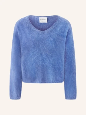 Oui Sweter Z Kaszmiru blau