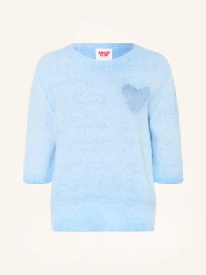 Oui Sweter Z Rękawami 3/4 blau