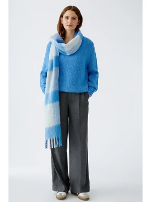 Oui Szal w kolorze niebiesko-białym rozmiar: onesize
