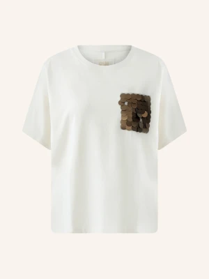 Oui T-Shirt weiss KREMOWY