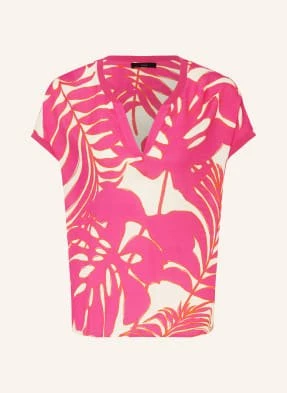 Oui T-Shirt Z Mieszanki Materiałów pink