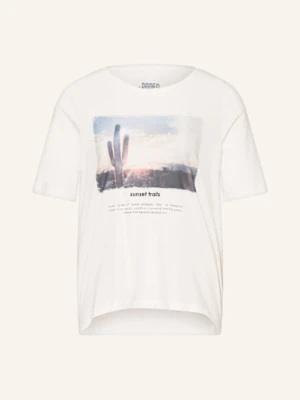 Oui T-Shirt Z Obszyciem Ozdobnymi Kamykami weiss