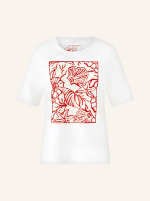 Oui T-Shirt Z Ozdobnymi Perełkami grau