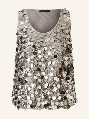 Oui Top Z Cekinami silber