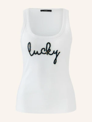 Oui Top Z Kamieniami Ozdobnymi weiss