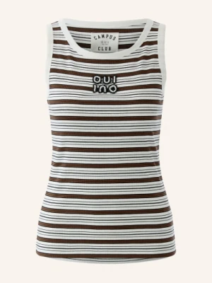 Oui Top Z Ozdobnymi Perełkami braun