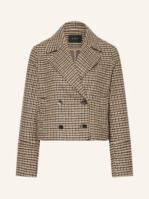 Oui Żakiet Pudełkowy Z Błyszczącą Przędzą braun