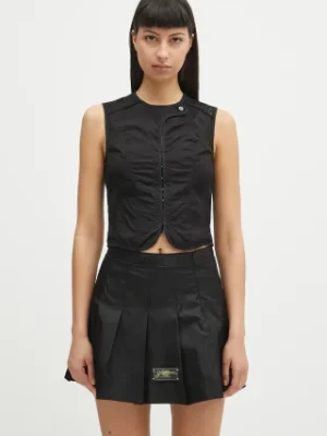 Our Legacy kamizelka Corset kolor czarny jednorzędowa W2252CVB