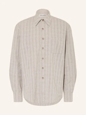 Our Legacy Koszula Above Comfort Fit Z Lnu beige