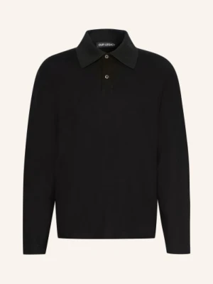 Our Legacy Koszulka Polo Z Dżerseju Regular Boxy Fit schwarz