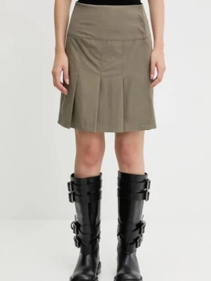 Our Legacy spódnica Girdle kolor zielony mini rozkloszowana W4254GS
