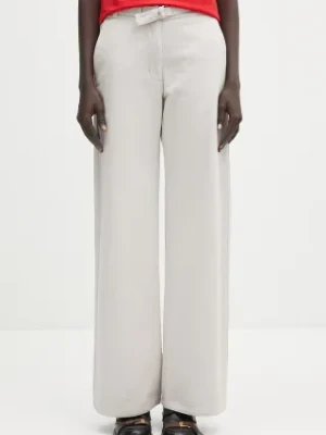 Our Legacy spodnie bawełniane Harbour damskie kolor beżowy szerokie high waist W2254HDBD