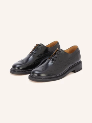 Our Legacy Sznurowane Botki Brogue Parade schwarz CZARNY