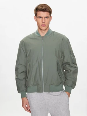 Outhorn Kurtka bomber TJACM032 Zielony Relaxed Fit