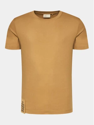 Outhorn T-Shirt OTHAW23TTSHM0937 Złoty Regular Fit