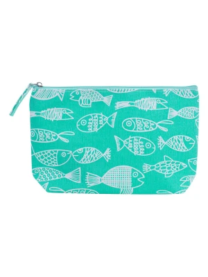 Overbeck and Friends Kosmetyczka "Crazy Fish" w kolorze zielonym - 26 x 15 x 5 cm rozmiar: onesize